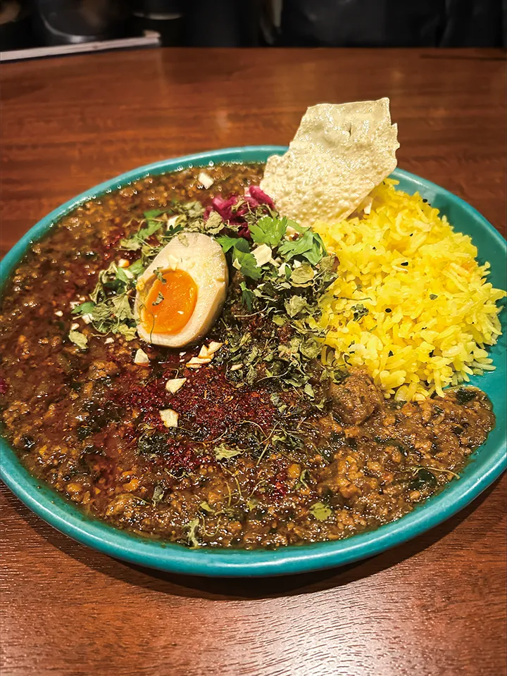 泉州タコとアサリ出汁のエスニックキーマ